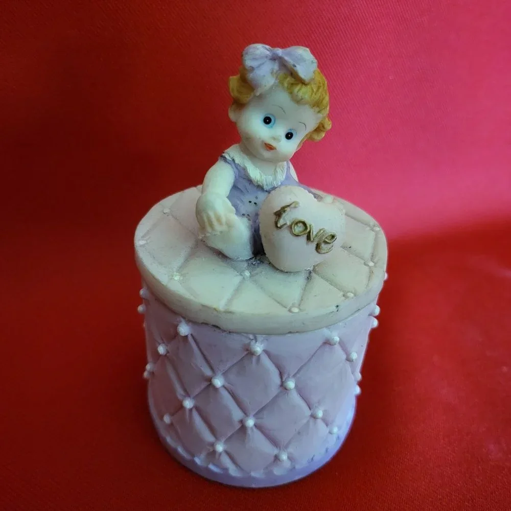 Prestige Baby Love Purple Trinket Box